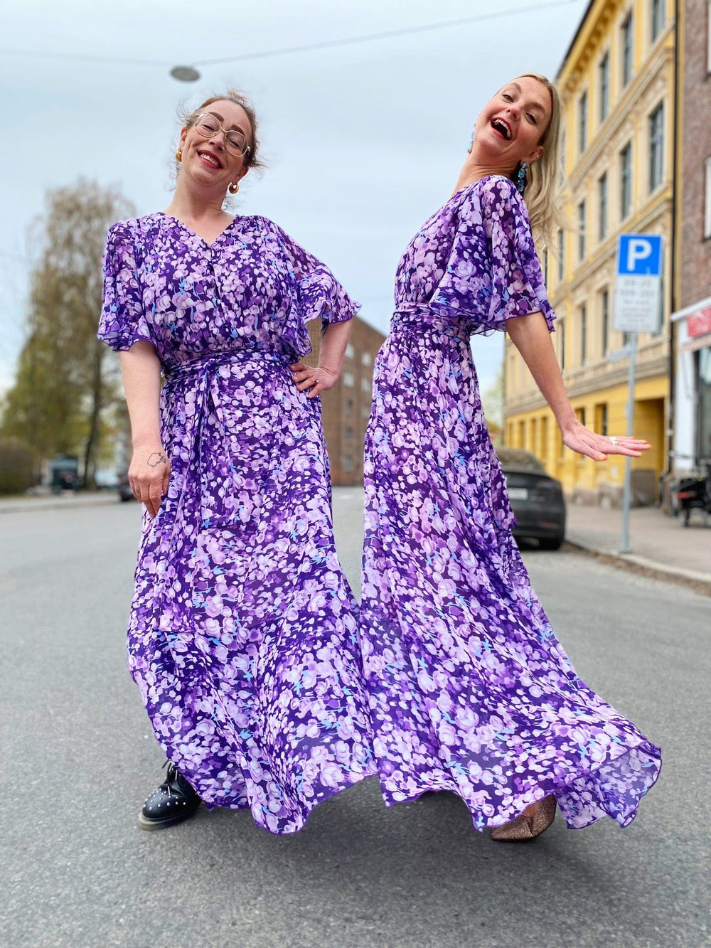 Dianas Vintage kjoler Garden dress - lilac