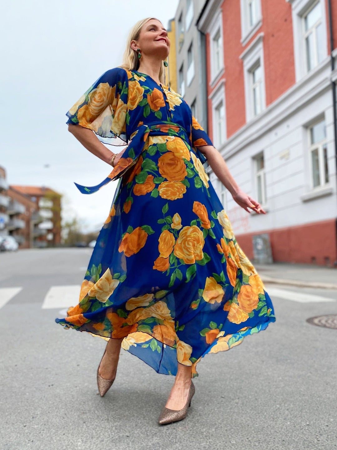 Dianas Vintage kjoler Garden dress - roses