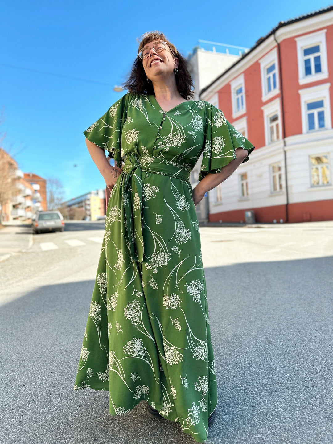 Dianas Vintage kjoler Monika dress -  green dream