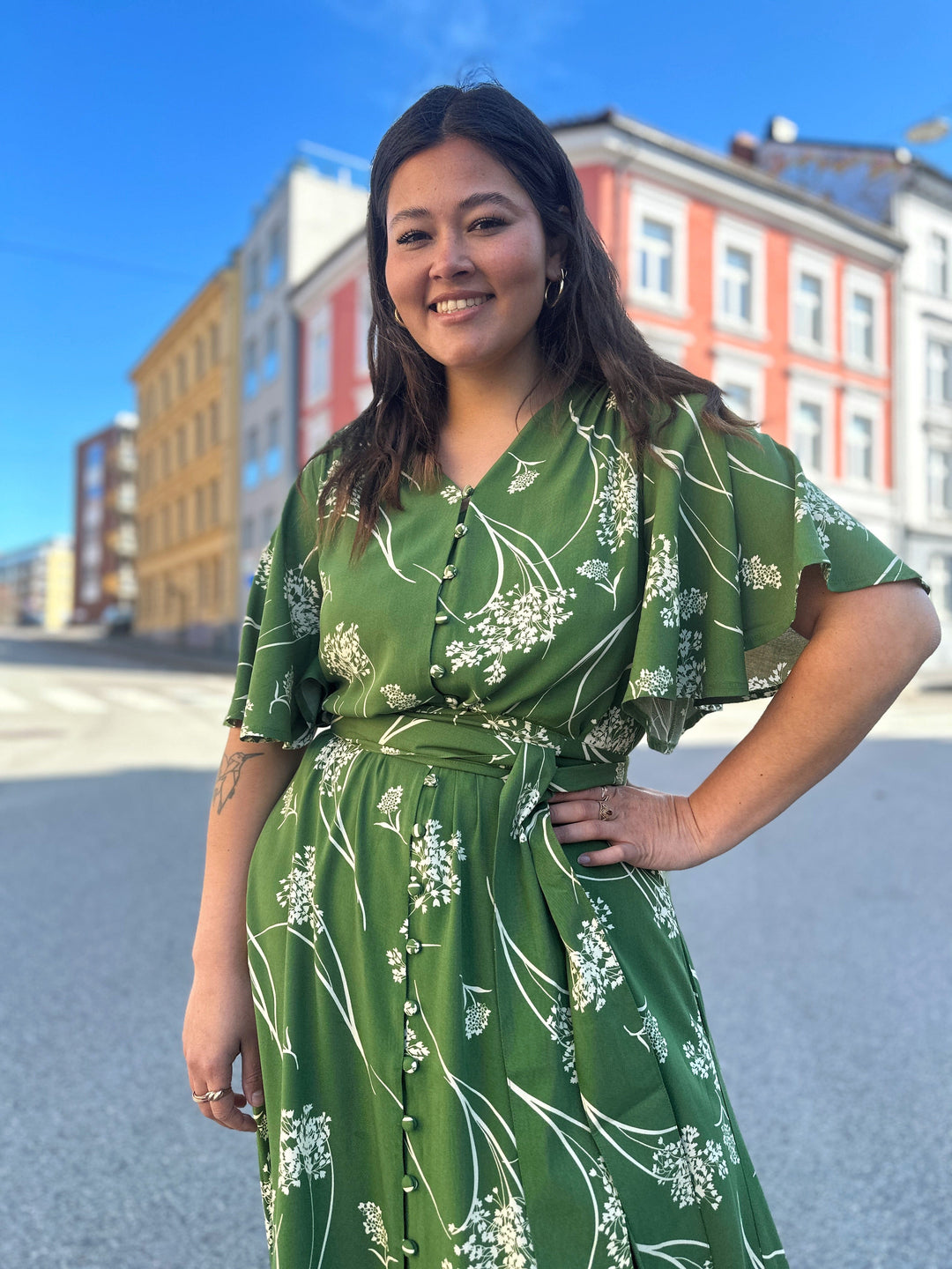 Dianas Vintage kjoler Monika dress -  green dream