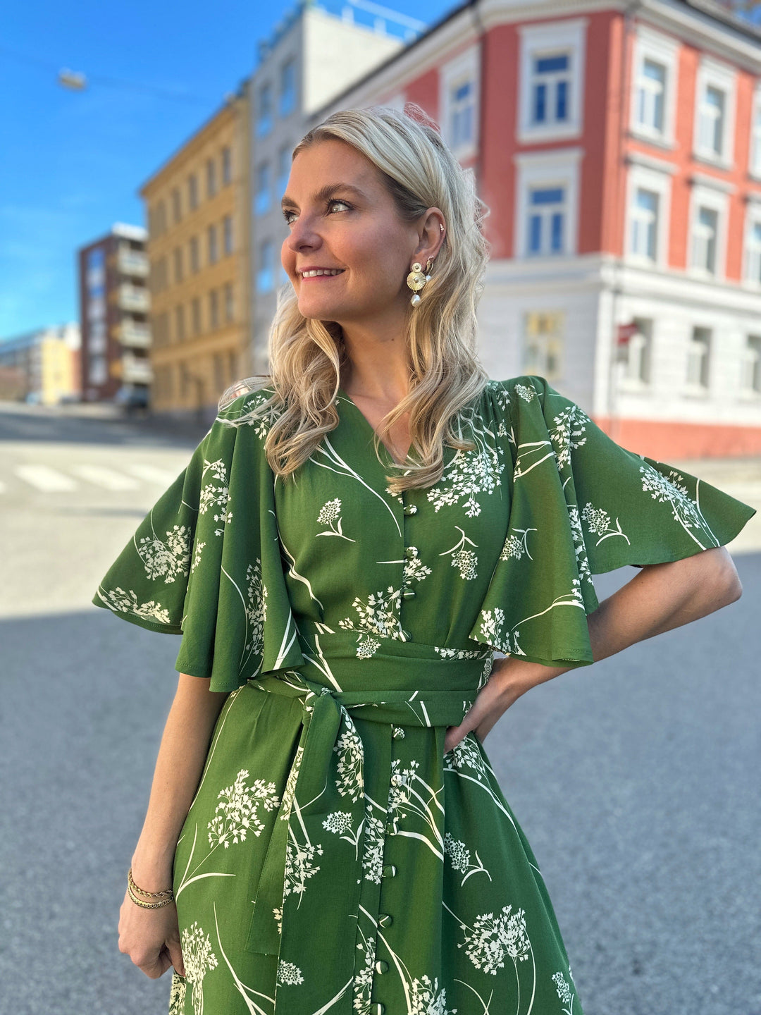 Dianas Vintage kjoler Monika dress -  green dream