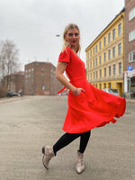 Last inn bildet i Galleri-visningsprogrammet, Dianas Vintage kjoler Wrap me dress - high risk red
