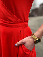 Last inn bildet i Galleri-visningsprogrammet, Dianas Vintage kjoler Wrap me dress - high risk red
