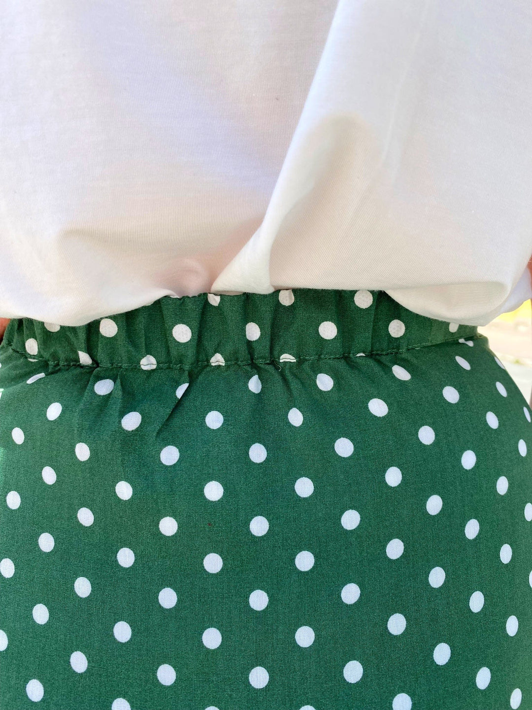 Dianas Vintage skjørt Betty Button skirt dots - green
