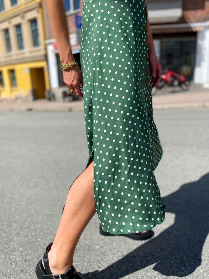 Dianas Vintage skjørt Betty Button skirt dots - green