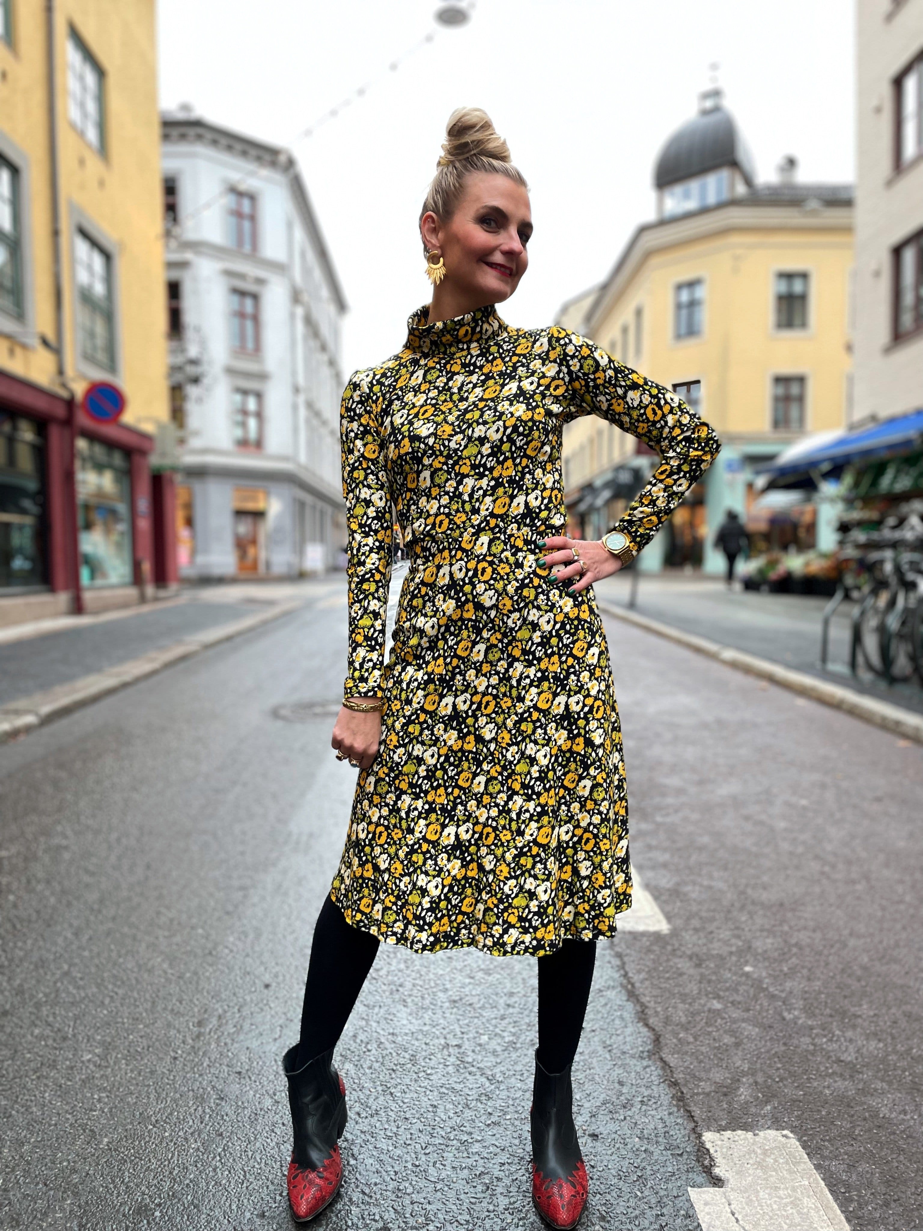 Dianas Vintage skjørt Synne Skirt - floral
