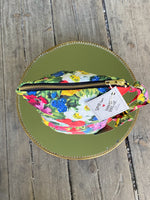 Last inn bildet i Galleri-visningsprogrammet, Dianas Vintage Sminkepung Sminkepung av restestoff - Wildflowers
