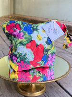 Last inn bildet i Galleri-visningsprogrammet, Dianas Vintage Sminkepung Sminkepung av restestoff - Wildflowers
