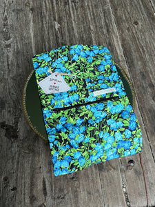 Dianas Vintage Smykkepose Smykkepose av restestoff - grønn med blue forest