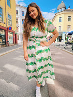 Last inn bildet i Galleri-visningsprogrammet, Dianas Vintage Topper Betty Button top - green pepper
