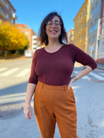 Last inn bildet i Galleri-visningsprogrammet, Dianas Vintage Topper Stay Warm top - bordeaux
