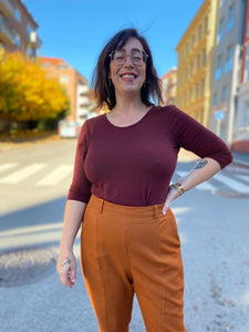 Dianas Vintage Topper Stay Warm top - bordeaux