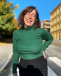 Dianas Vintage turtleneck Perfect polo - small dots