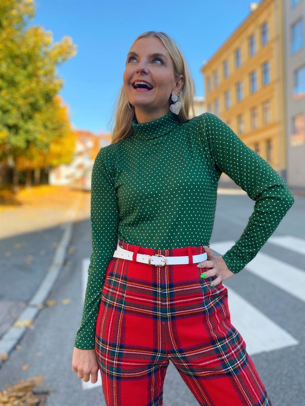Dianas Vintage turtleneck Perfect polo - small dots