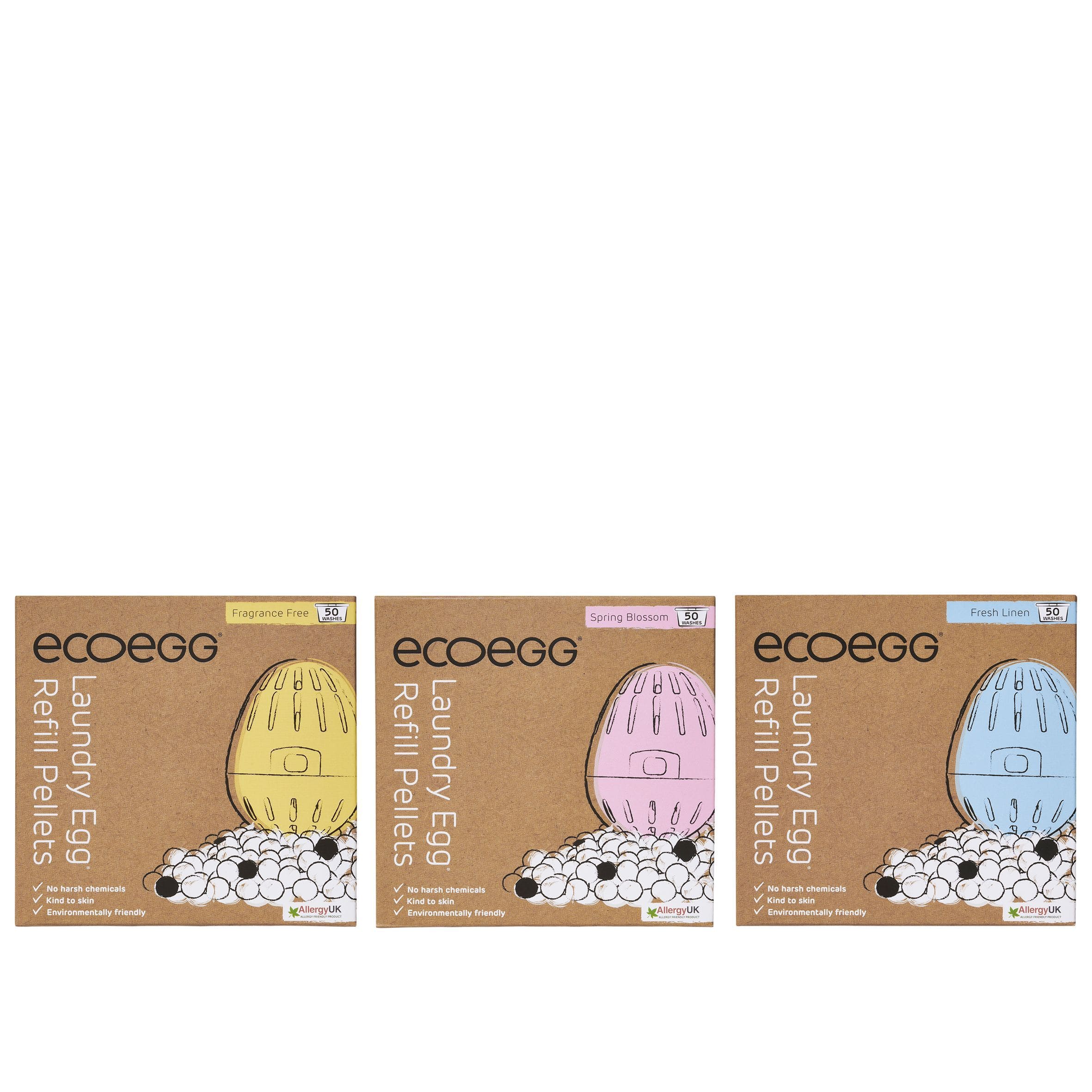 Ecoegg Miljøvennlig vask Refill til Ecoegg 50 vask - duftfri