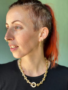 Frøken Dianas salonger øredobber Medium hoop - black
