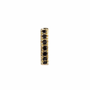 Frøken Dianas salonger øredobber Mini hoop - black