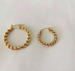 Last inn bildet i Galleri-visningsprogrammet, Frøken Dianas salonger øredobber Rope earrings - large
