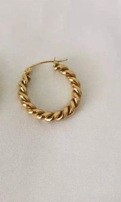 Frøken Dianas salonger øredobber Rope earrings - large