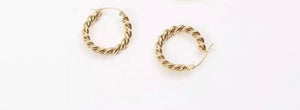 Frøken Dianas salonger øredobber Rope earrings - large