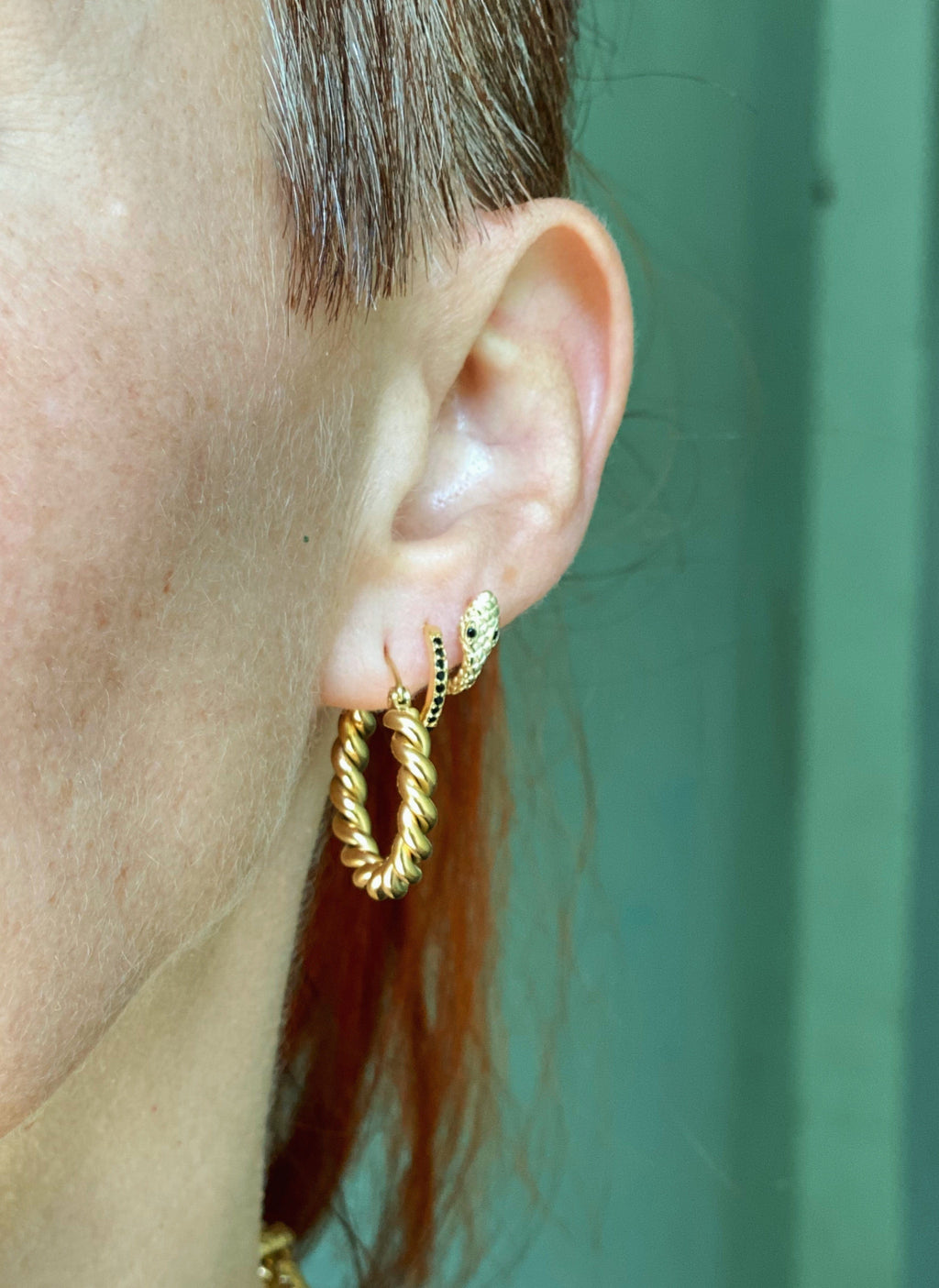 Frøken Dianas salonger øredobber Rope earrings - medium