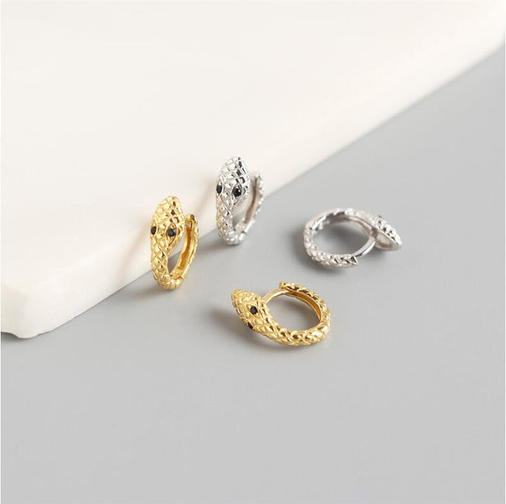 Frøken Dianas salonger øredobber Snake hoop - gold