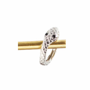 Frøken Dianas salonger øredobber Snake hoop - silver