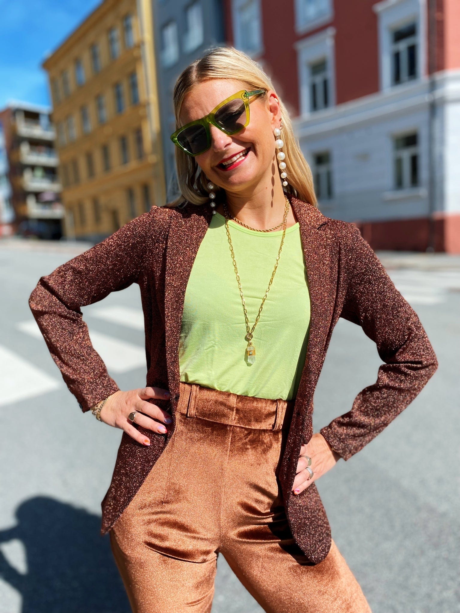King Louie kåper Daisy long blazer - ballroom