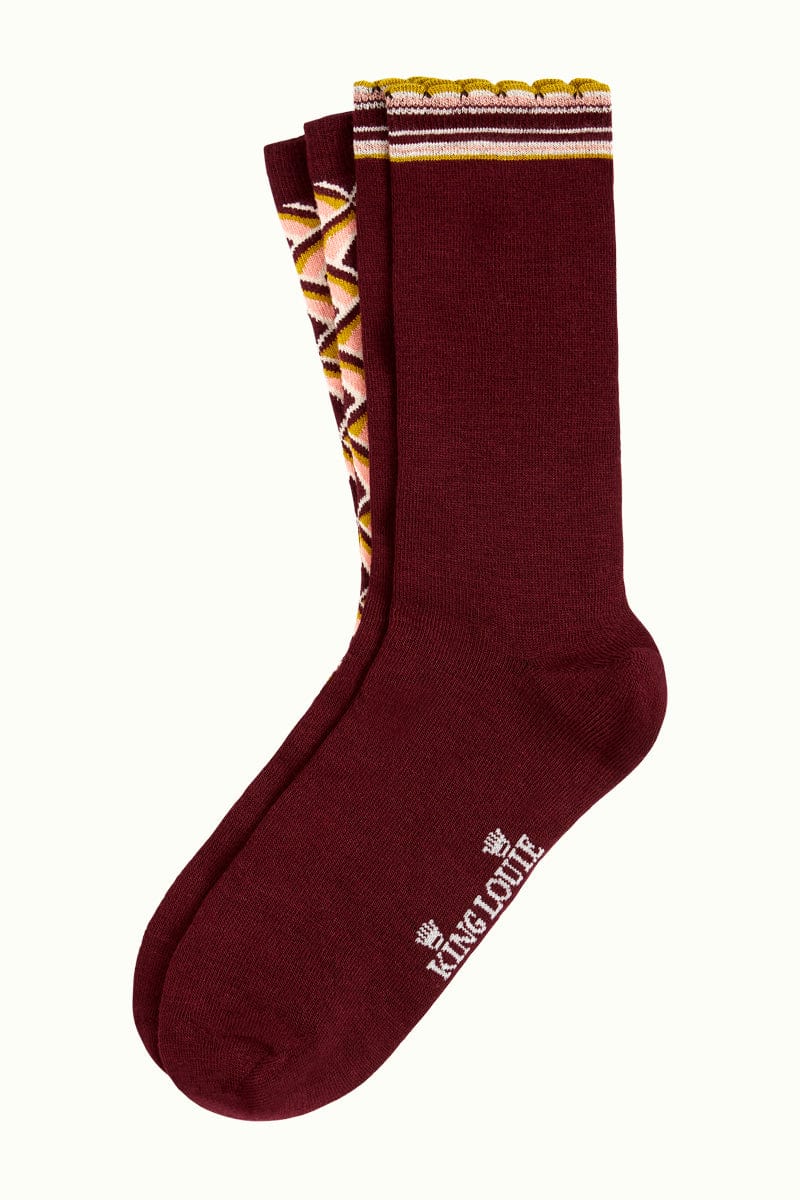 King Louie sokker Lollipop socks 2-pack - porto red
