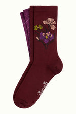 Last inn bildet i Galleri-visningsprogrammet, King Louie sokker Minelli socks 2-pack - Porto red

