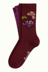 King Louie sokker Minelli socks 2-pack - Porto red