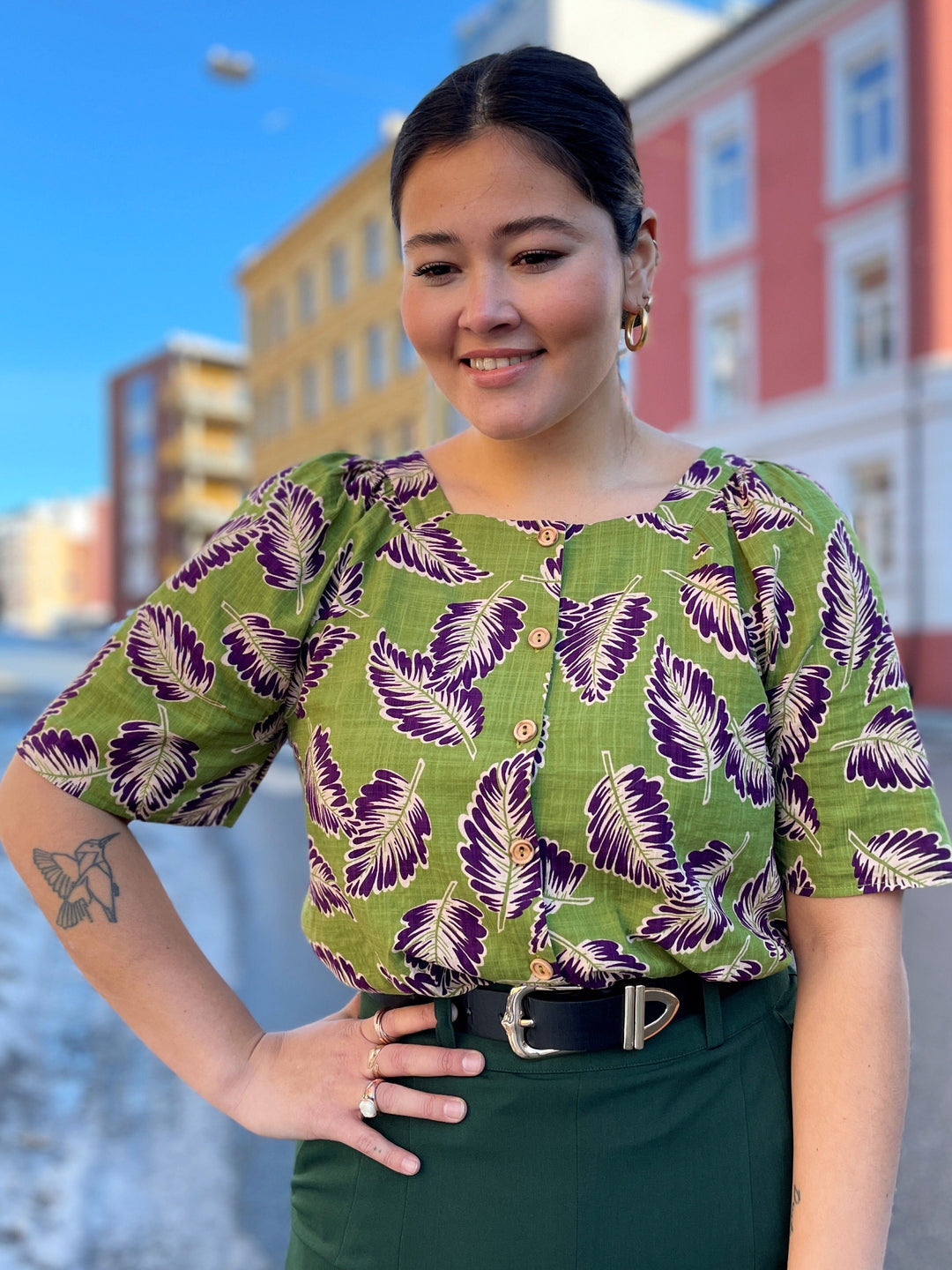 King Louie Topper Elienne bluse - Dominica