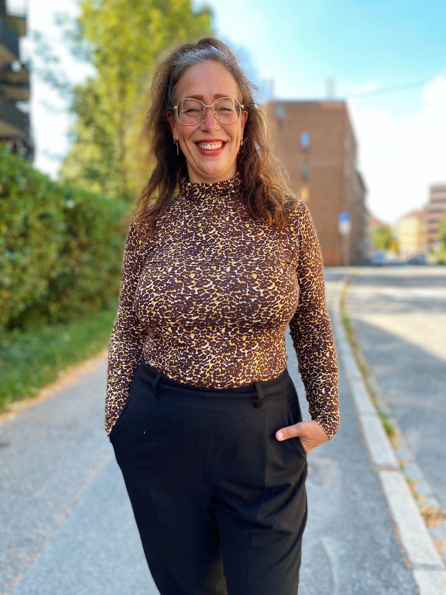 King Louie topper Betsy rollneck topp - Rocky brown