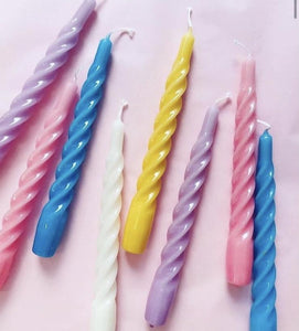 Kunstindustrien stearinlys Stearinlys twisted blank - eple