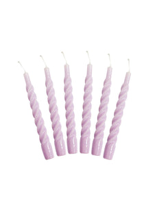 Kunstindustrien stearinlys Stearinlys twisted blank - lilac