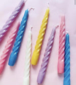 Last inn bildet i Galleri-visningsprogrammet, Kunstindustrien stearinlys Stearinlys twisted - pink
