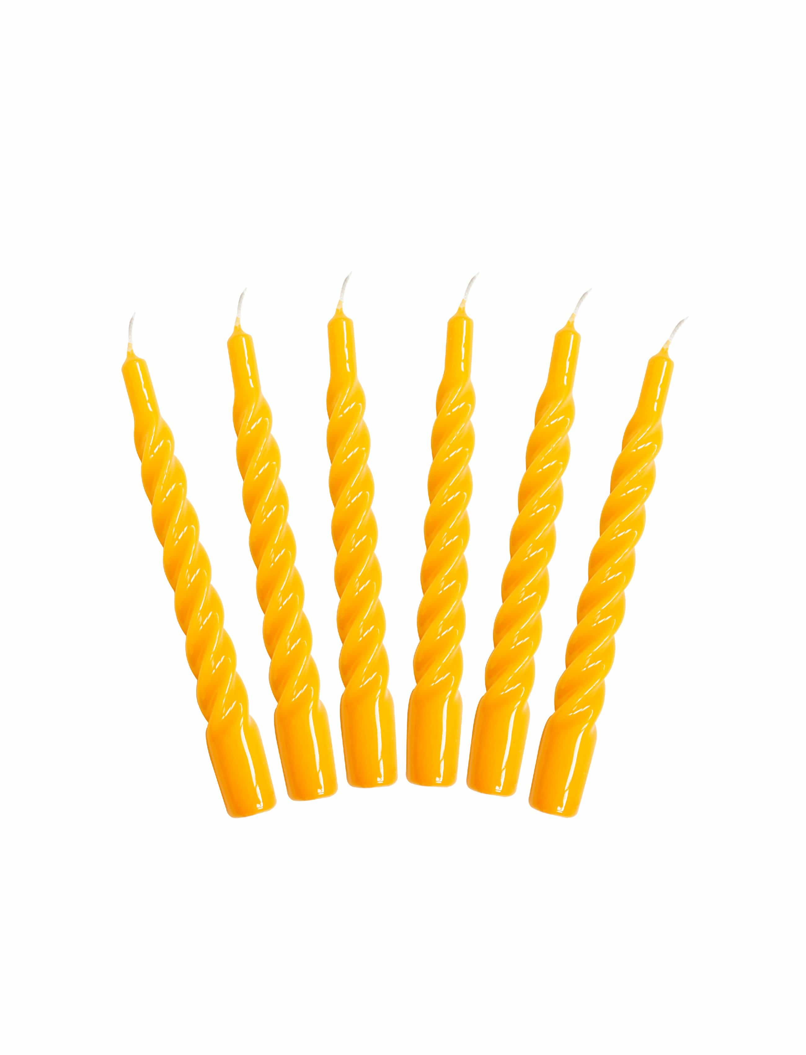Kunstindustrien stearinlys Stearinlys twisted blank - yellow