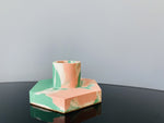 Last inn bildet i Galleri-visningsprogrammet, Lysveken Lysestake Lysestake hexagon - rosa, grønn&amp;hvit

