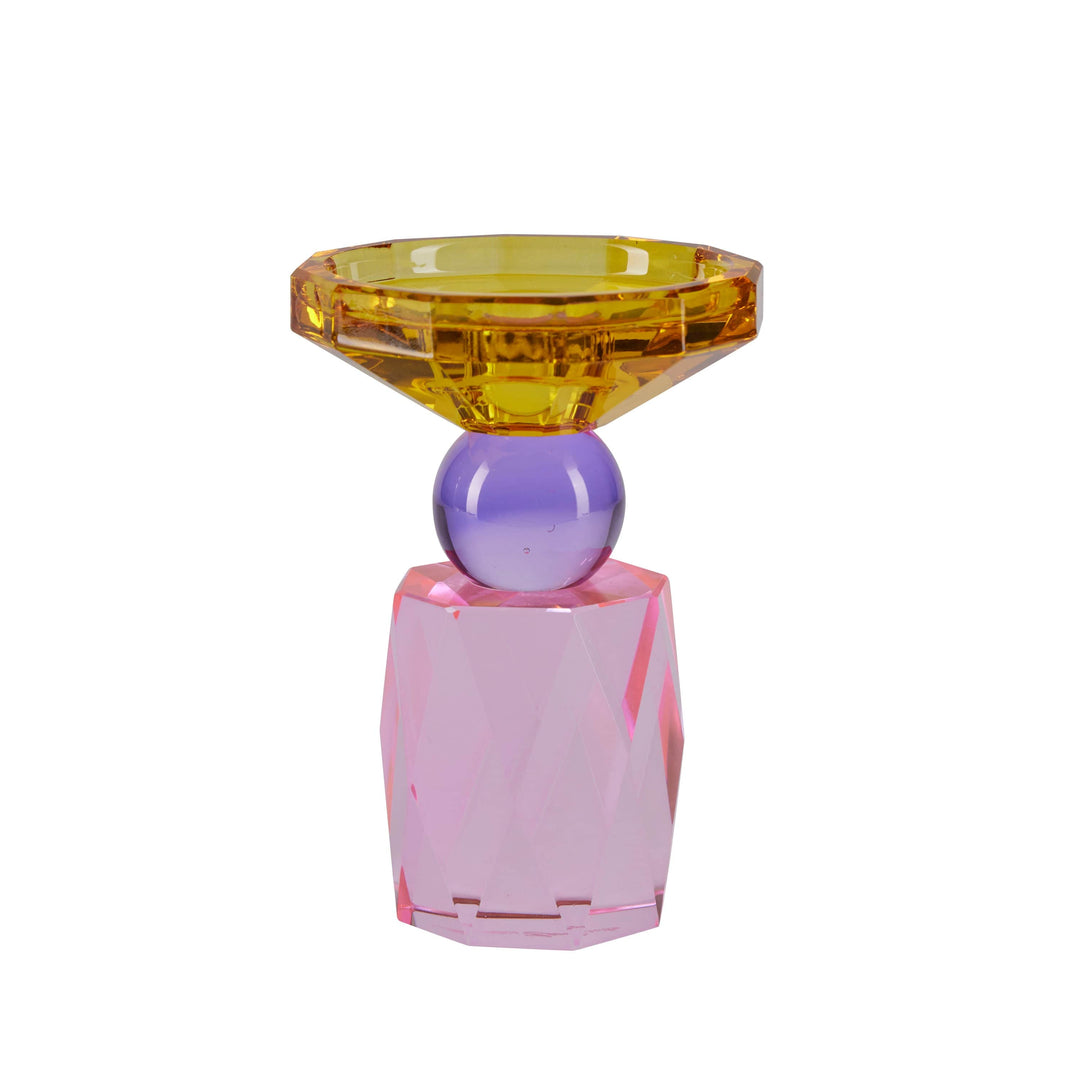 Miss Etoile Lysestake Lysestake i krystall - Rose, purple and yellow