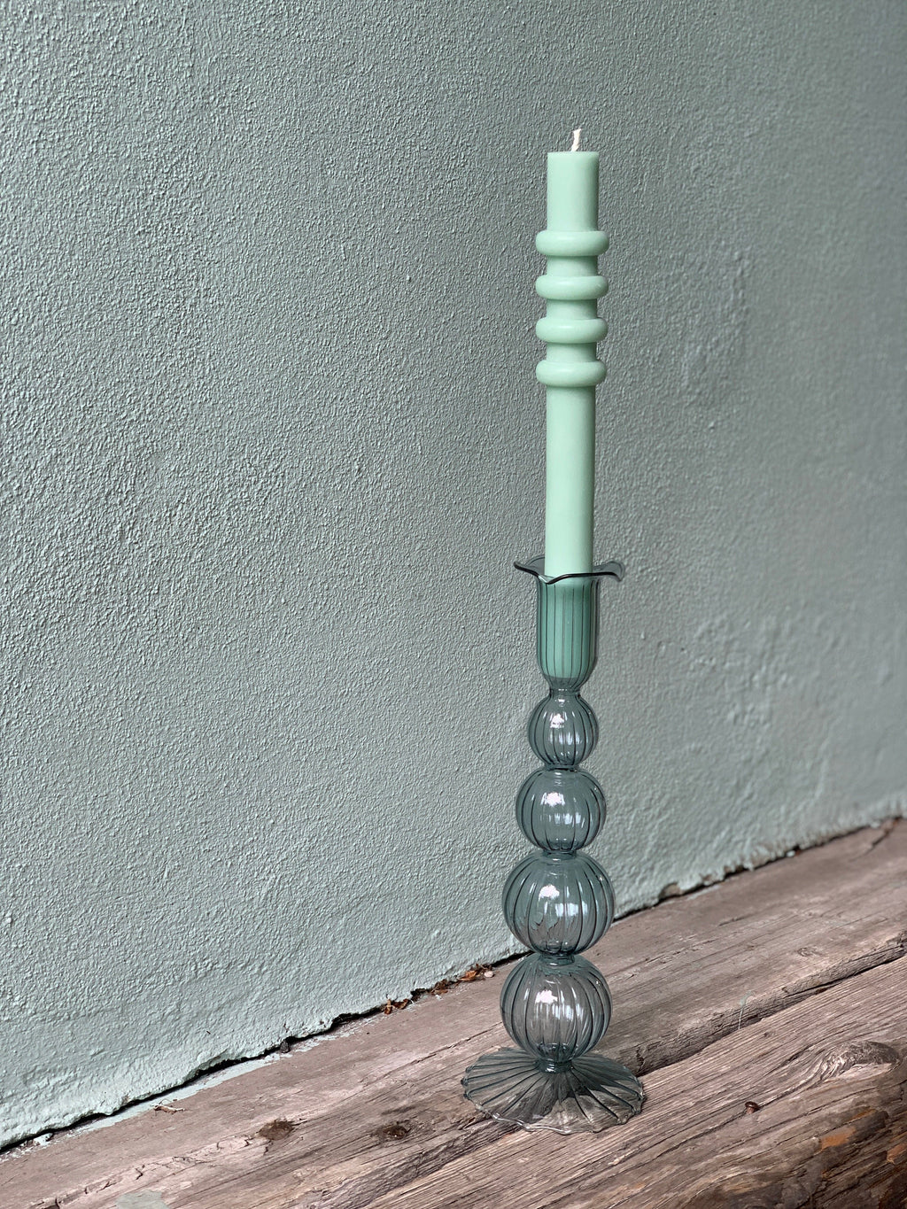 Miss Etoile stearinlys Pastell stearinlys - Tette ringer mint