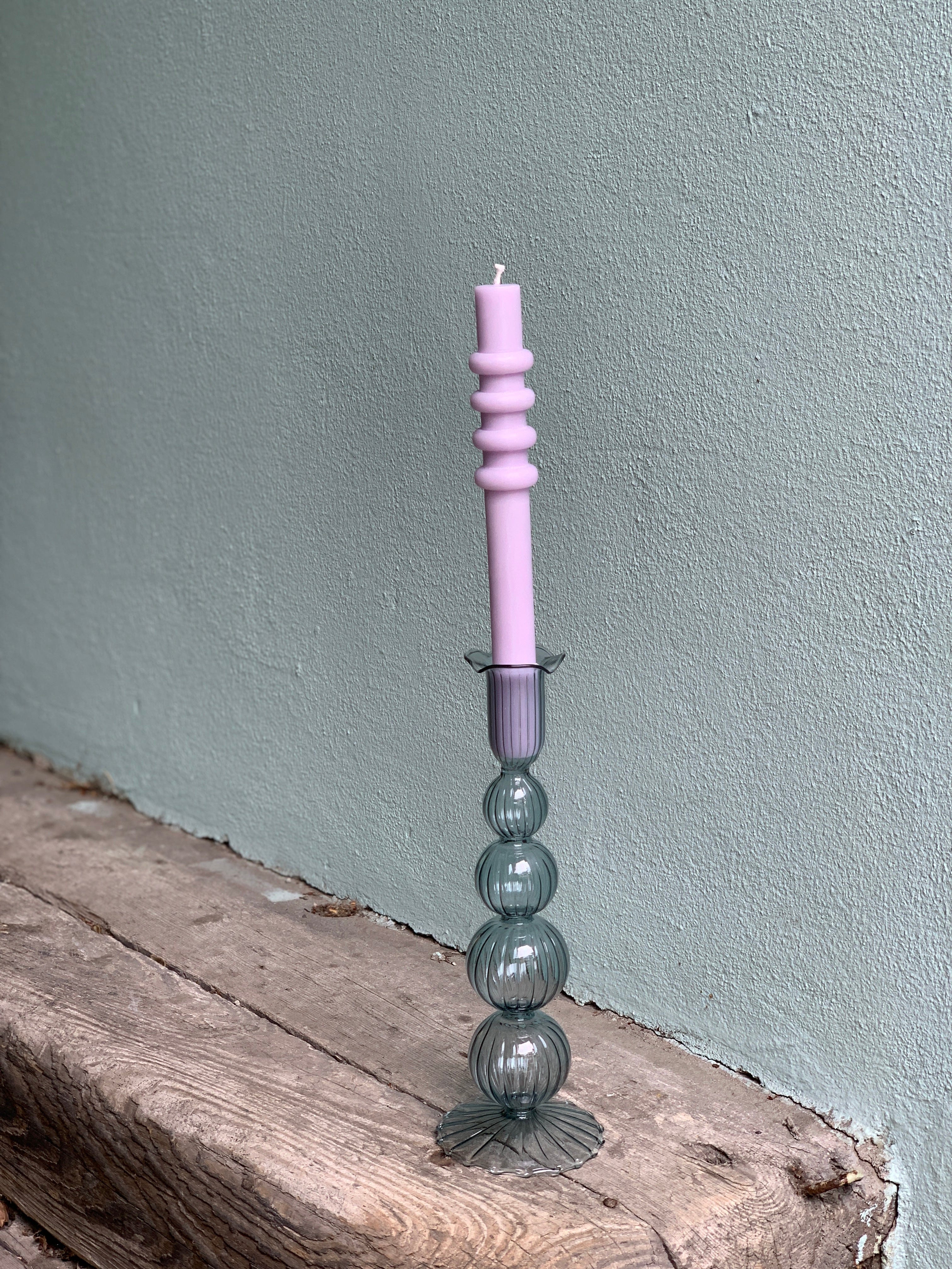 Miss Etoile stearinlys Pastell stearinlys - Tette ringer purple