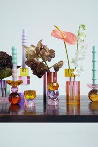 Miss Etoile stearinlys Pastell stearinlys - Tette ringer rose