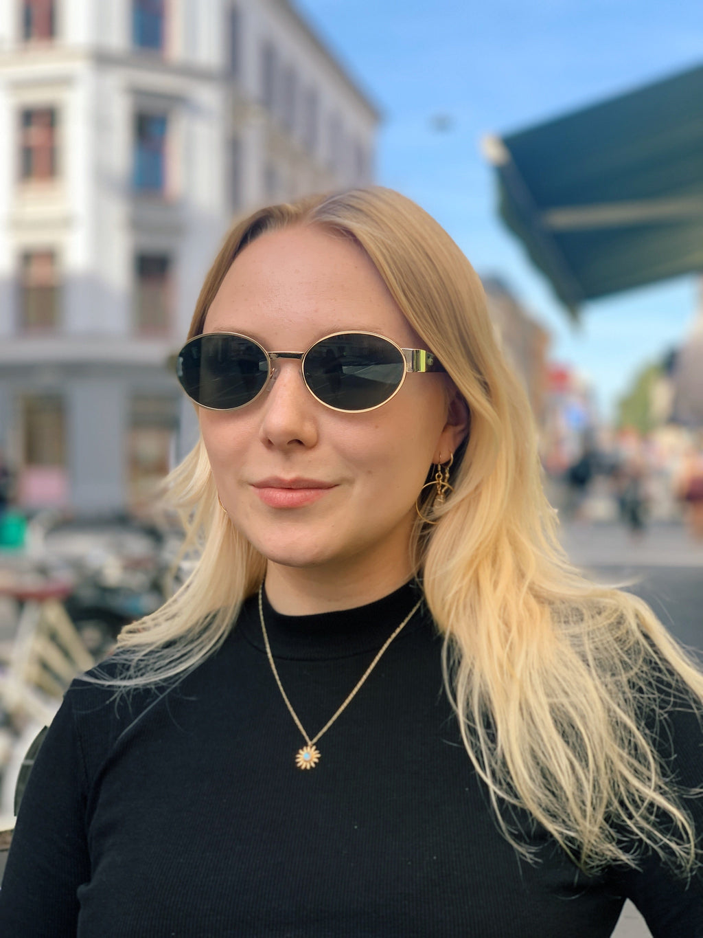Otra Eyewear solbriller Echo - gold green