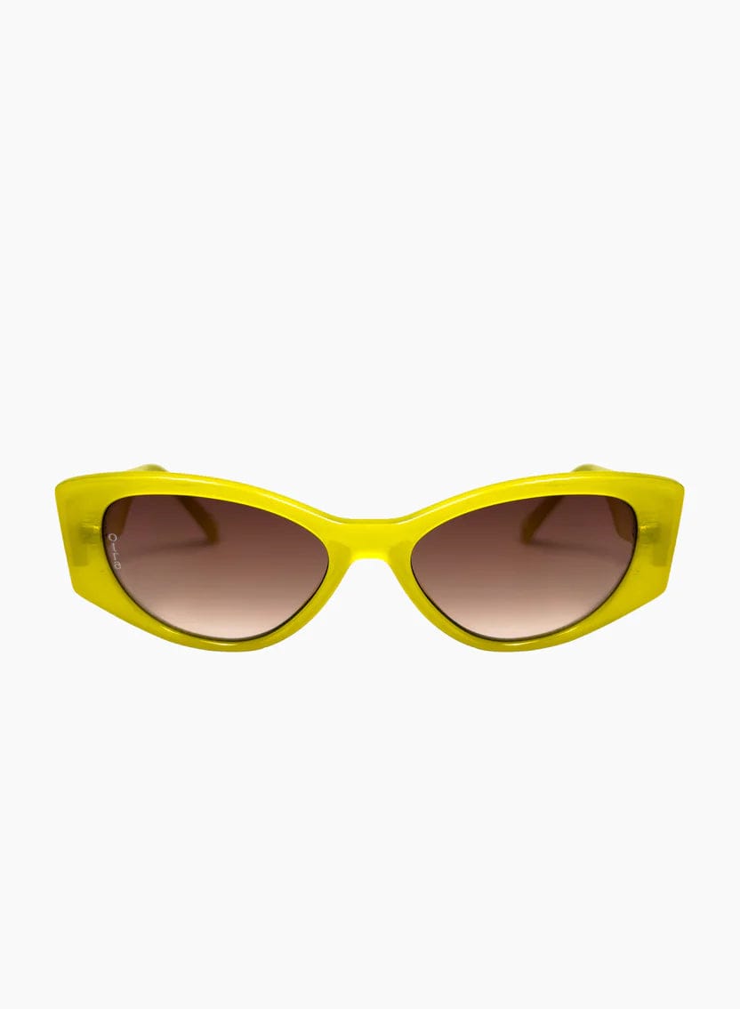 Otra Eyewear solbriller Monroe - lime/brown fade