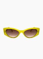 Last inn bildet i Galleri-visningsprogrammet, Otra Eyewear solbriller Monroe - lime/brown fade
