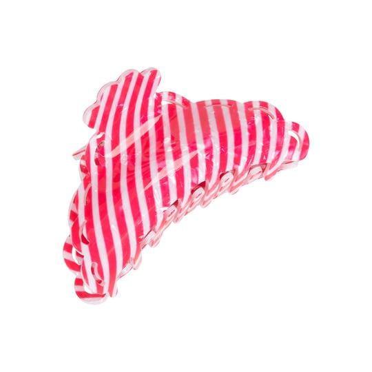 Pico hårpynt Elly stripe hårklype - pink and white