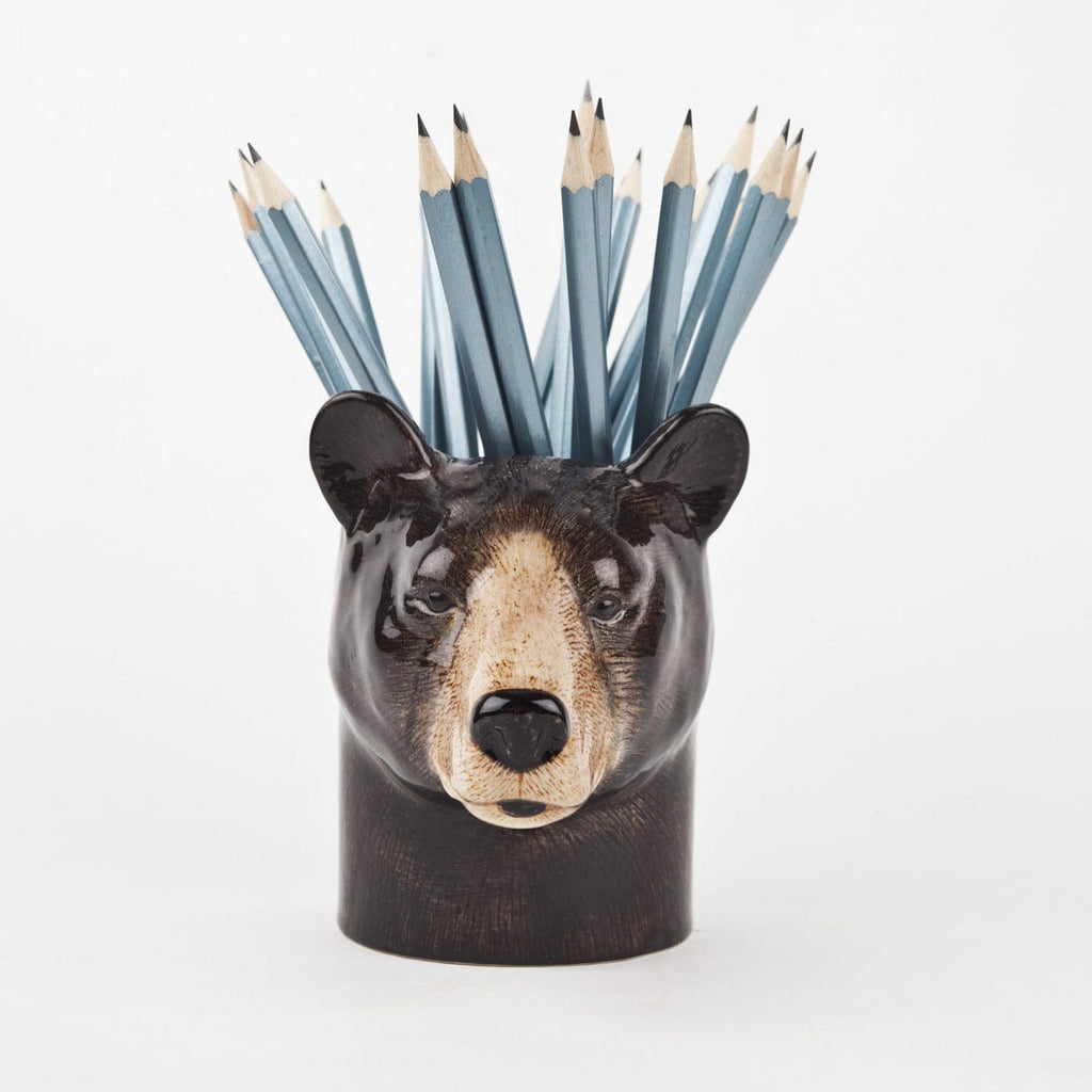 Quail Ceramics interiør Black bear - pencil pot