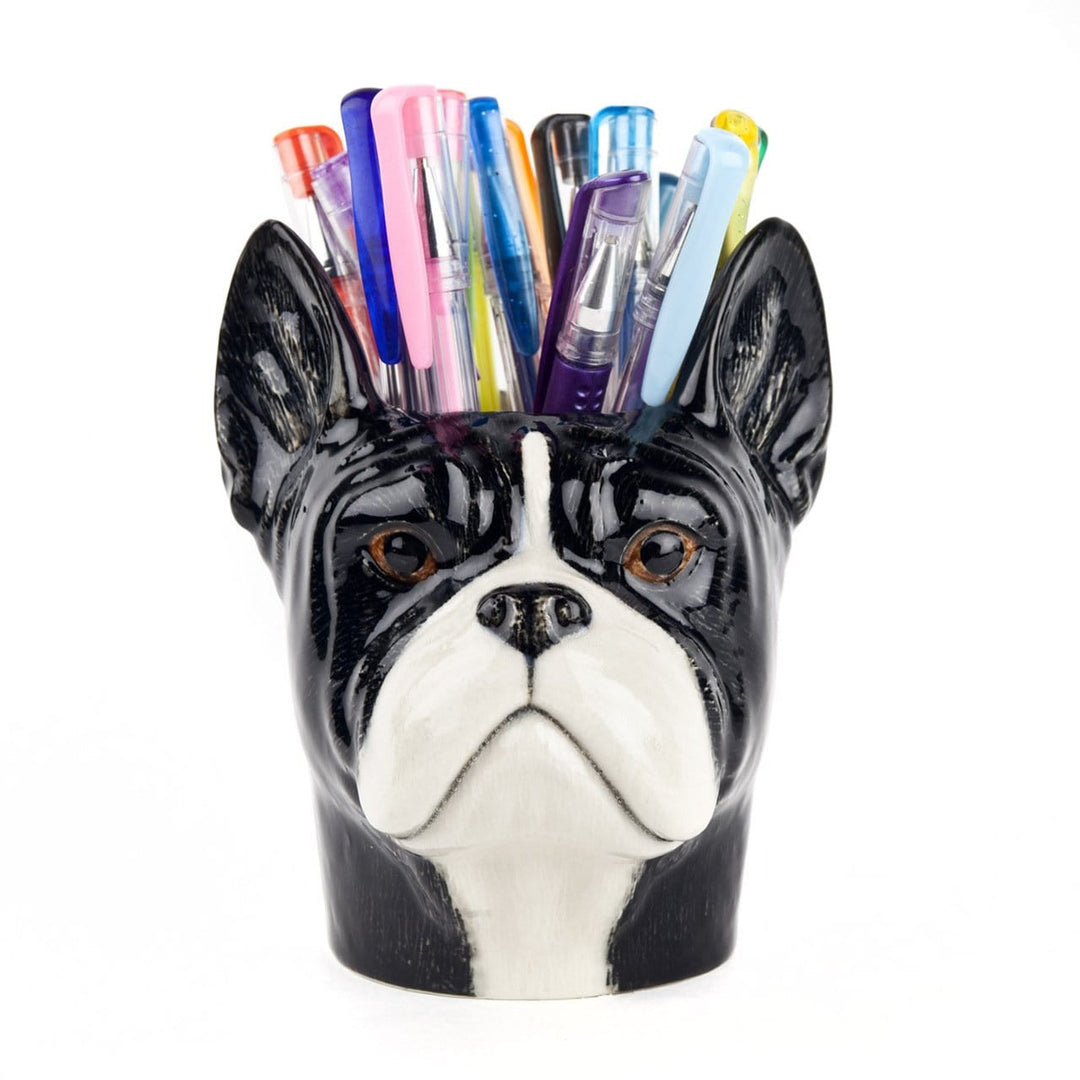 Quail Ceramics interiør French Bulldog - pencil pot