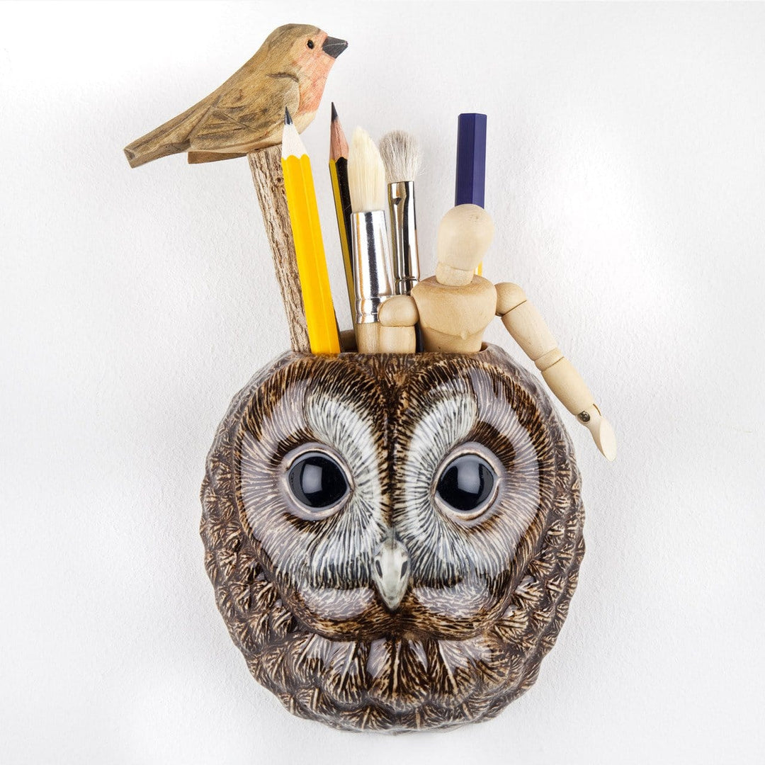 Quail Ceramics interiør Tawny Owl - wall vase