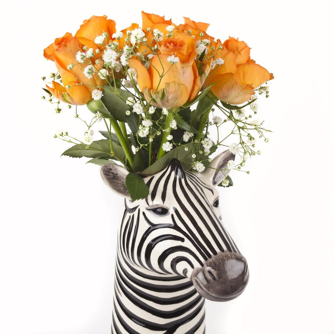 Quail Ceramics interiør Zebra - flower vase